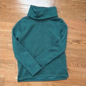 J. Crew Factory Green Herringbone Women's Sweater